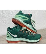 NIKE LEBRON XI 11 LOW &quot;BISCAYNE&quot; MYSTIC GREEN-WHITE-MINT SZ 9.5 Miami Hu... - $1,218.04 MXN