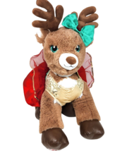 Build A Bear Christmas Cupid Reindeer W/ Dress Babw Stuffed Animal Plush Toy - £36.35 GBP