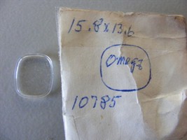 Vintage Omega Crystal 10785  15.8 x 13.6  NOS - $551.17 MXN