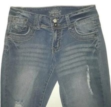 Apollo Jeans Women&#39;s Blue Denim Jeans Distressed - £7.85 GBP