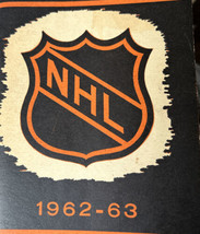 1962-63 NHL Hockey Yearbook Media Guide 61-62 stats - $29.72