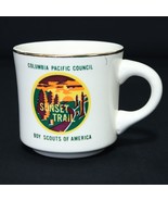 Boy Scouts VTG BSA Ceramic Mug Sunset Trail, Columbia Pacific Council Cu... - $62.46