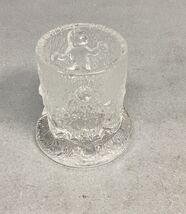 EAPG US Glass 1880s Monkey On A Tree Stump Toothpick/Matchstick Holder 2... - $14.84