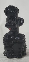 Goebel 3.5&quot; Tall Black Sitting Poodle Porcelain Figurine KT161  - £22.03 GBP