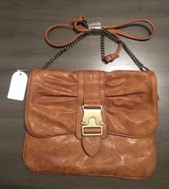 NWT $48 Jessica Simpson Susana Luggage Brown Shoulder Bag Crossbody Chain Strap - £31.96 GBP