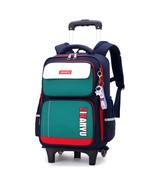 Rolling Backpack for Kids Girls Boy Wheeled Bag Student Backpack Trolley... - £78.77 GBP