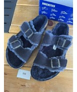 Birkenstock Arizona Shearling | Midnight | EU 45 | US Men’s 12 | Regular... - $175.22 CAD