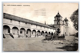 Santa Barbara Mission santa barbara California CA DB Postcard U16 - £2.41 GBP