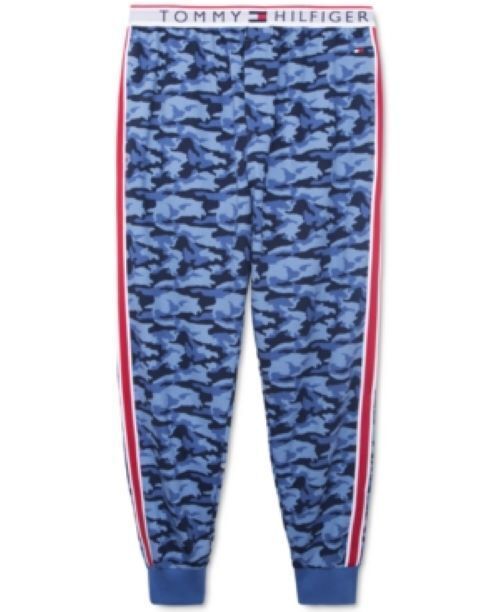 Tommy Hilfiger Men's Modern Essential Camo Lounge Jogger Pajama Pants Sapphire-S