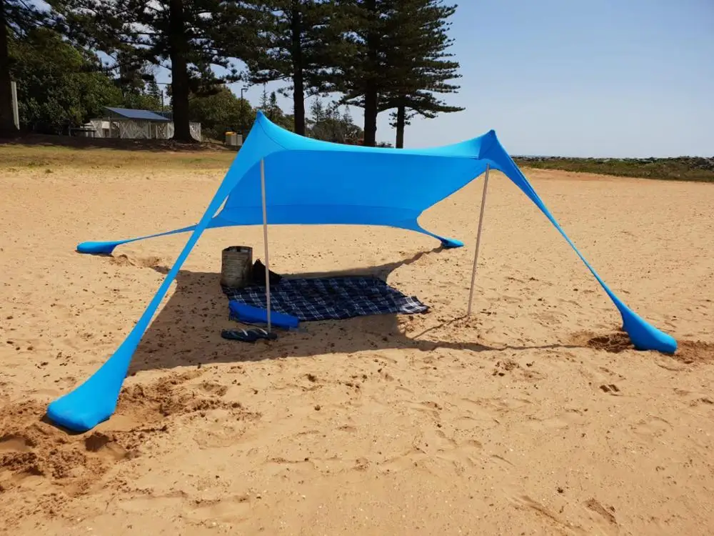 2020 Beach Lycra Sky Screen Sun Shading Pergola Outdoor Fishing Camping - £108.50 GBP