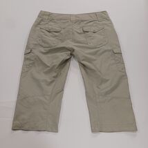 Columbia AL8198 Women's 2 Beige Hiking Polyester Capri Pants Cargo Shorts 30×17 image 2