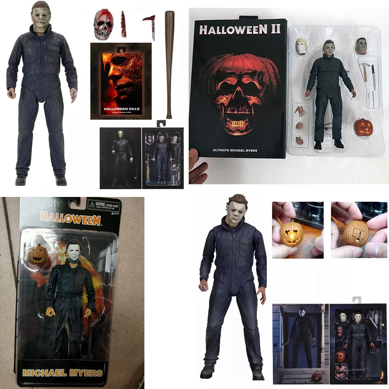 Pumpkin With Led Light Halloween Original NECA Ultimate Michael Myers Action - £24.71 GBP+