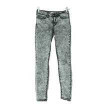 Bullhead Juniors Black Denim Acid Wash Stretch Jegging Jeans Size 3 - £9.40 GBP