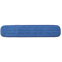 36&quot; Blue Wet Pad- Microfiber Replacement Mop Pad Refill Home &amp; Commercial - $11.99