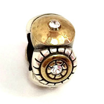 Brighton Pizazz Bead, J97321, Silver/Gold Finish, Crystals, New - £9.87 GBP