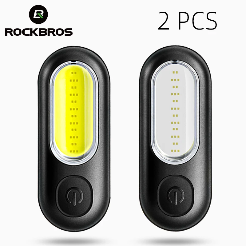 ROCKBROS Bicycle Rear Light 2PCS Multifuctional Warning Bike Taillight - £17.55 GBP