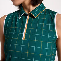 Walter Hagen Women&#39;s Performance 11 Sleeveless Golf Polo Forest Green Pl... - $24.99