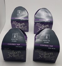 L’eggs Ivory Control Top Sheer Toe B 20202 Silken Mist Pantyhose Lot Of ... - £11.65 GBP