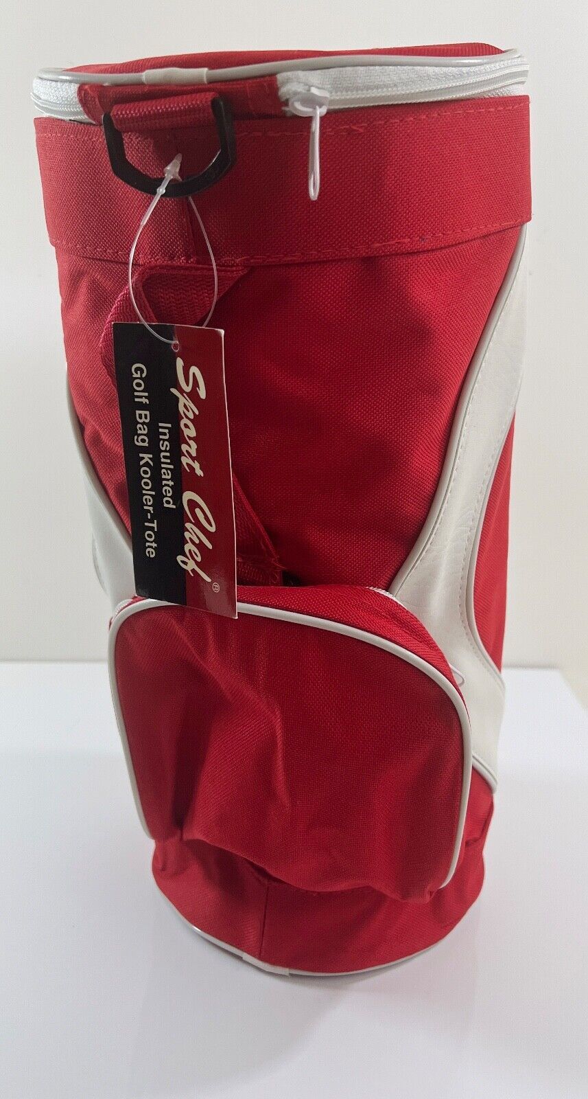 Sport Chef Golf Red Caddy Mini Golf Bag 12 can Cooler Insulated  Compart... - $11.88