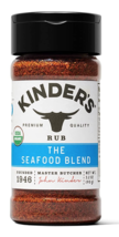 Kinder&#39;s Organic Seafood Blend Rub, Prem Quality Seasoning, MSG Free, USDA Certi - £14.86 GBP