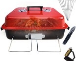 Portable Charcoal Grill With Lid Folding Barbecue Grill For Outdoor, By ... - £51.09 GBP