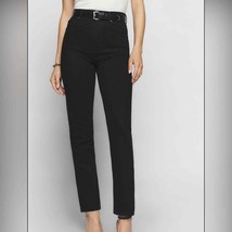 Reformation Black Liza Ultra High Rise Straight Jeans Size 23 - £75.08 GBP