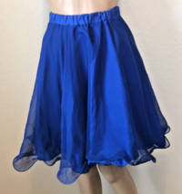 Rivar’s Custom Show Apparel Dance Skirt Royal Blue Size M - $16.92