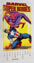 VINTAGE 1988 Marvel Captain America 12x23" Folded Poster from Calendar - £15.81 GBP