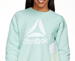 Reebok Womens Journey French Terry Cropped Crew Sweatshirt, Harbor Gray ... - $25.73