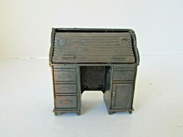 Vtg Durham #11 Dollhouse Miniatures Diecast Rolltop Desk 1976 L165 - £3.55 GBP