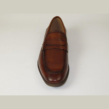 Men's Shoes Steve Madden Soft Leather upper Slip On Penny Acheron Brandy image 3