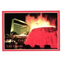 Vintage Postcard Mirage Hotel Casino Volcano Las Vegas Evening Lights 2US NV 346 - $7.70