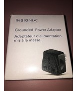 Insignia- Grounded North/South American Power Adapter-Black-Brand New-SH... - £14.85 GBP