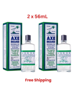 2 X Axe Brand Universal Medicated Oil 56ml Cold Headache Insect Bites Re... - $32.57