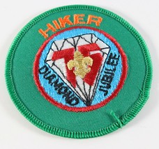 Vintage 75th Diamond Jubilee HIKER Green Boy Scouts America BSA Camp Patch - £8.72 GBP