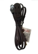 12-feet 16/2 Household Extension Cord with Thumb Wheel On/Off Switch Brown - £13.48 GBP