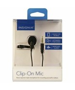 Insignia Lavalier Microphone Clip on Mic Made for Mobile 6 ft Black NS-M... - £7.45 GBP