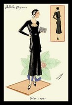 Modeles Originaur: Layered Black Dress by Atelier Bachroitz - Art Print - £17.57 GBP+