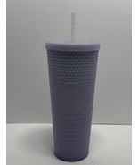 Starbucks Winter 2021 Icy Lilac Studded Bling 24oz Venti Tumbler Cold Cup New - £23.66 GBP