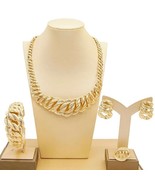 HUGS &amp; KISSES necklace bracelet earrings ring 18k Layered real gold fill... - $551.36 MXN
