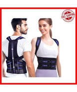 Breathable Full Back Support Brace - 3-in-1 Posture Corrector for Pain R... - $74.21 CAD
