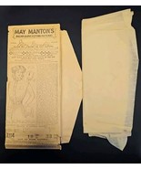 Antique 1910s May Mantons 7114 Sewing Pattern Shirt Waist w/Body Sleeves... - $156.68