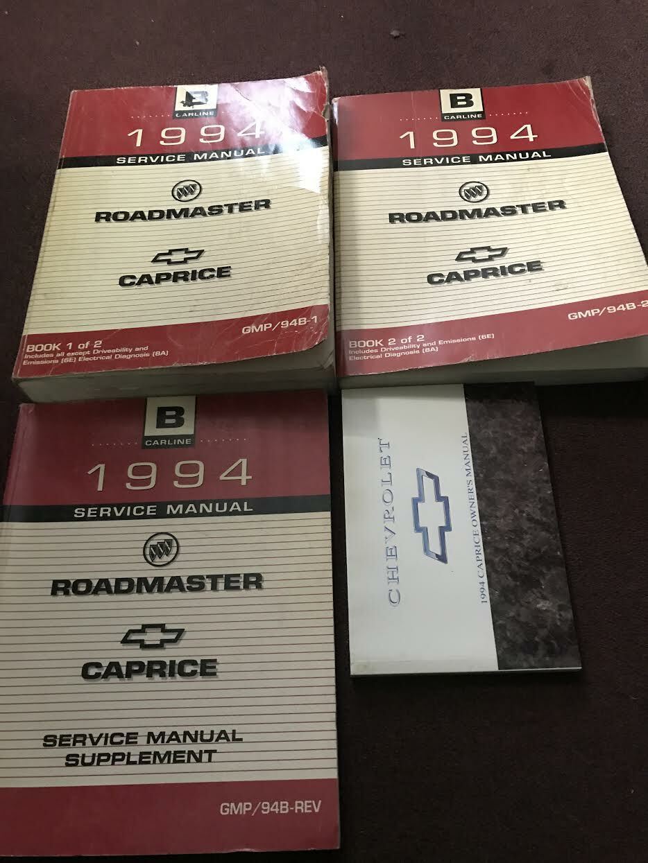 1994 Chevy Caprice Servizio Riparazione Negozio Manuale Set W Integratore & Item image 3