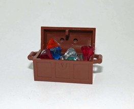 Building Block Treasure Chest with Jewels Minifigure US Toy Minifigure Custom - £3.55 GBP