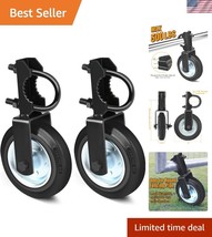 Durable Metal Swing Gate Wheels for 1-5/8&quot; to 2&quot; Pipe Gates, Black, Set ... - $1,120.91 MXN