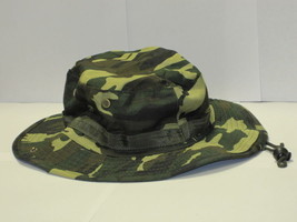 Camo Boonie Hat Cap Woodland Army Military Camouflage Sun Visor Fishing Hunting - £5.60 GBP