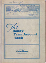 JOHN DEERE TRACTOR CO. Handy Farm Account Book 1940-41 Calendar On Back ... - $25.00