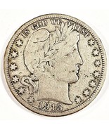 1915-S 50C Barber Half Dollar in Fine Condition, Light Gray Color, Full ... - $94.76 CAD