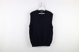 Brooks Brothers Mens Large Thrashed Blank Merino Wool Knit Sweater Vest ... - $543.90 MXN