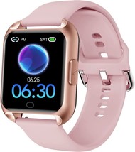 MAXTOP Smart Watch Compatible iPhone Android,Fitness Tracker 1.4 Inches, Pink - £51.71 GBP
